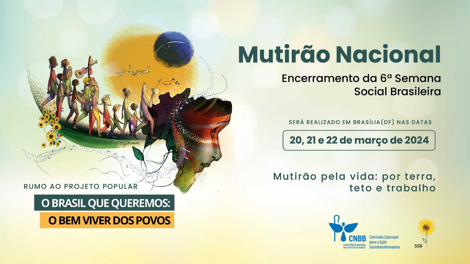 6ª Semana Social Brasileira será encerrada com mutirão nacional em Brasília (DF), em março de 2024