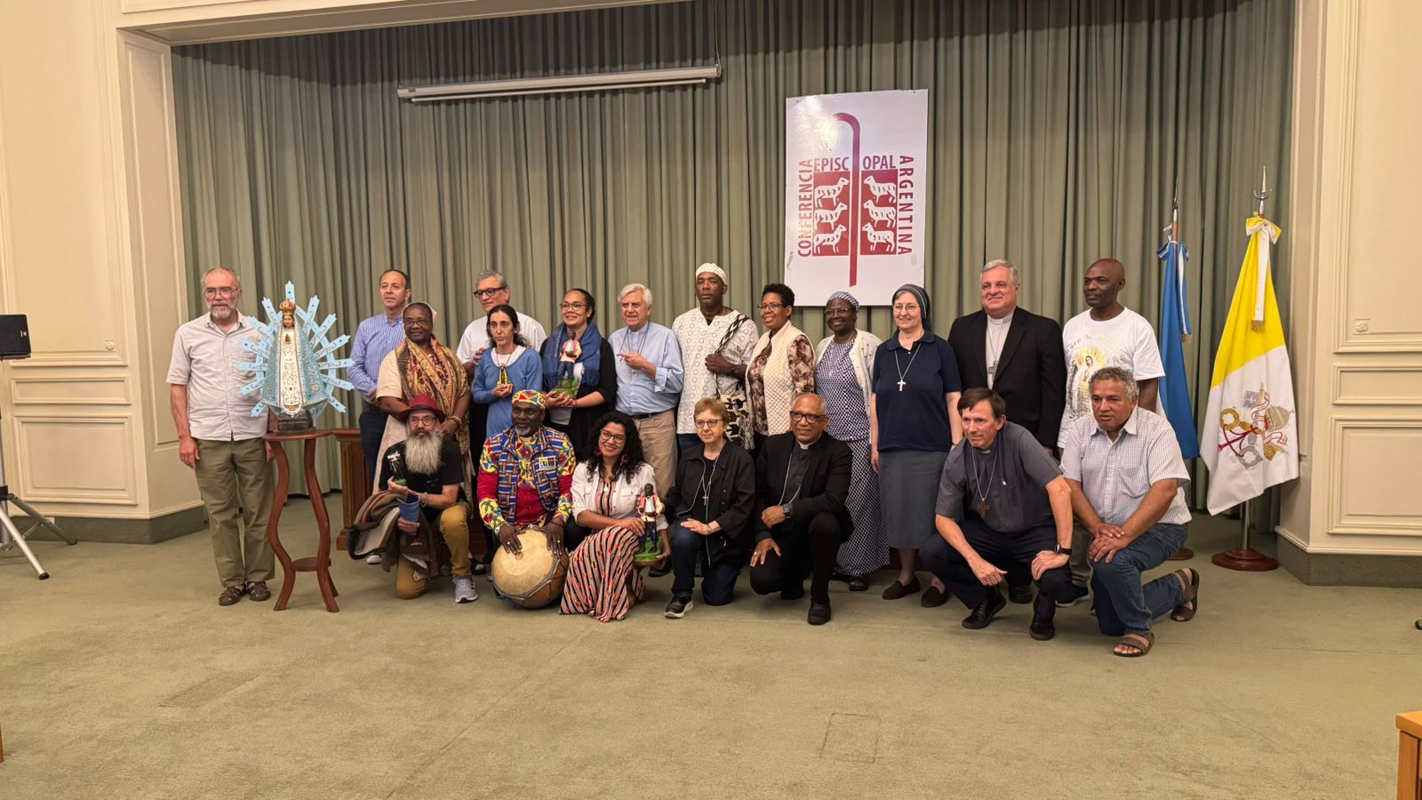 Equipe organizadora do Encontro de Pastoral Afro 2025, em Luján, se encontra com presidência da Conferência da Argentina