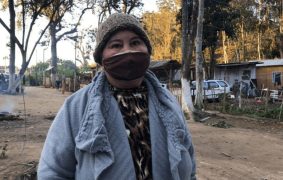 Benilda Aparecida Sampaio, líder Comunitária e atingida pelo Ciclone. Foto Franklin Machado Cáritas SC