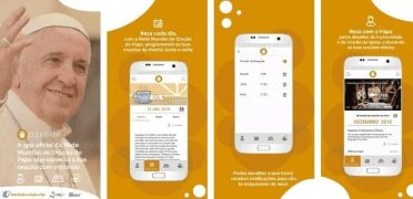 |Foto: Vatican Media||Wellington usa o aplicativo no aeroporto