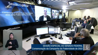 Dom Joel na sessão solene CF 2022 no Senado