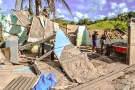 Imagem de destruição na Bahia