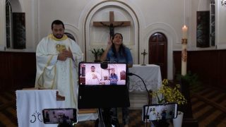 Tradução em libras no curato Nossa Senhora do Silêncio em BH